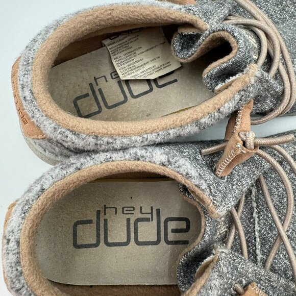 Hey Dude Womens Cindy Shoes Dark Grey Size 7 Casual Comfort - Picture 7 of 8